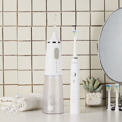 Snow Smile® Sonic elektrische tandenborstel en waterflosser in combinatie