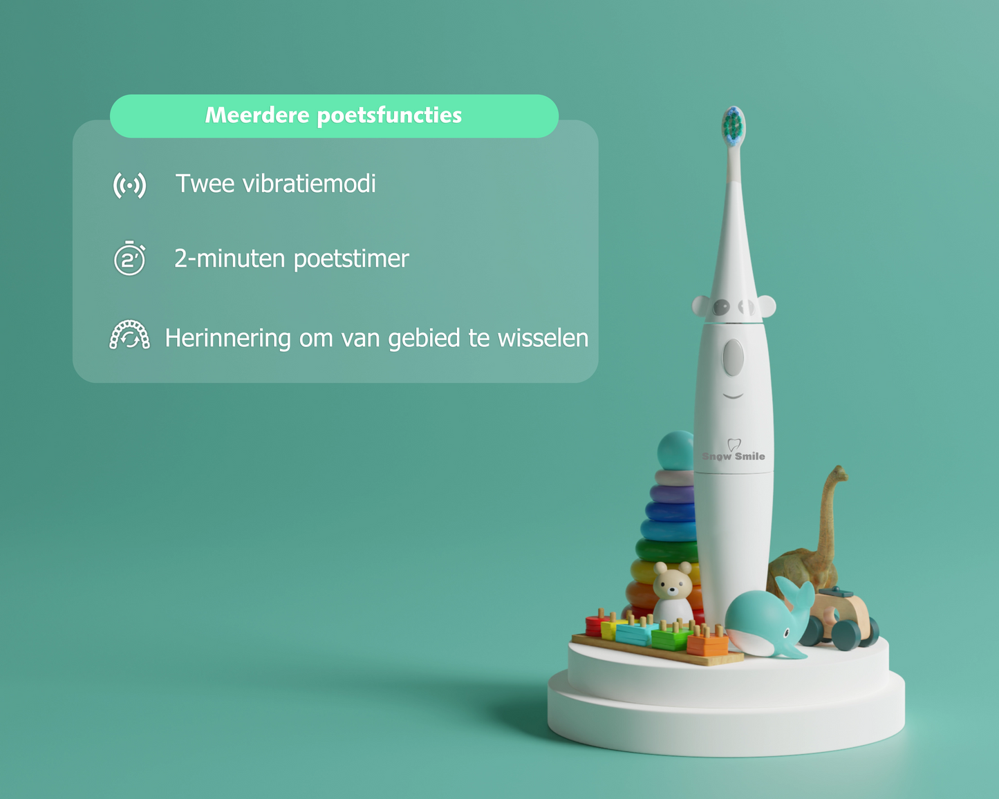 Snow Smile® elektrische tandenborstel voor kinderen