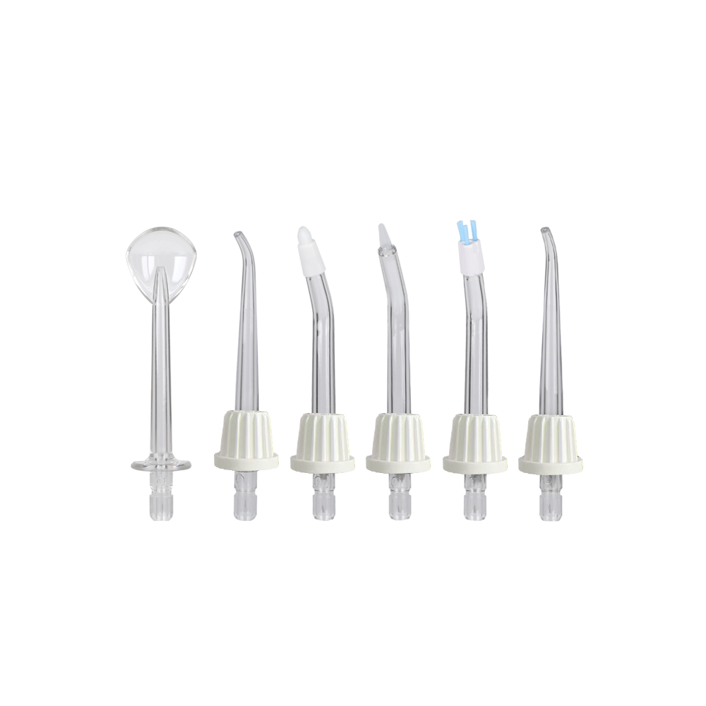 Een set mondstukken voor een monddouche