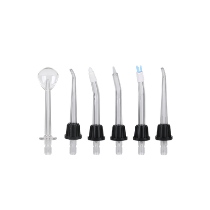 Een set mondstukken voor een monddouche