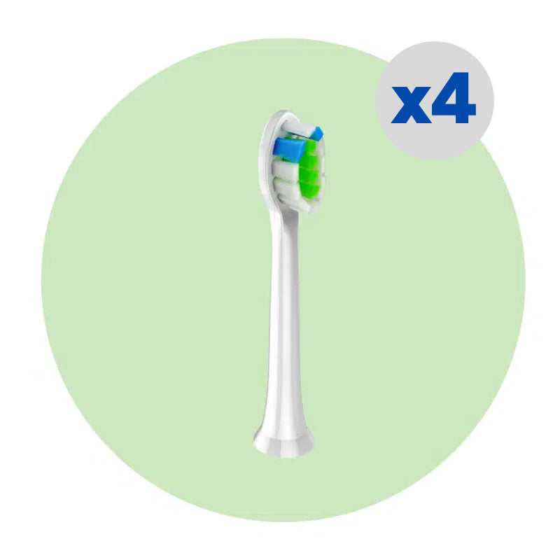 Vervangingsborstelkoppen voor elektrische tandenborstel - 4-pack